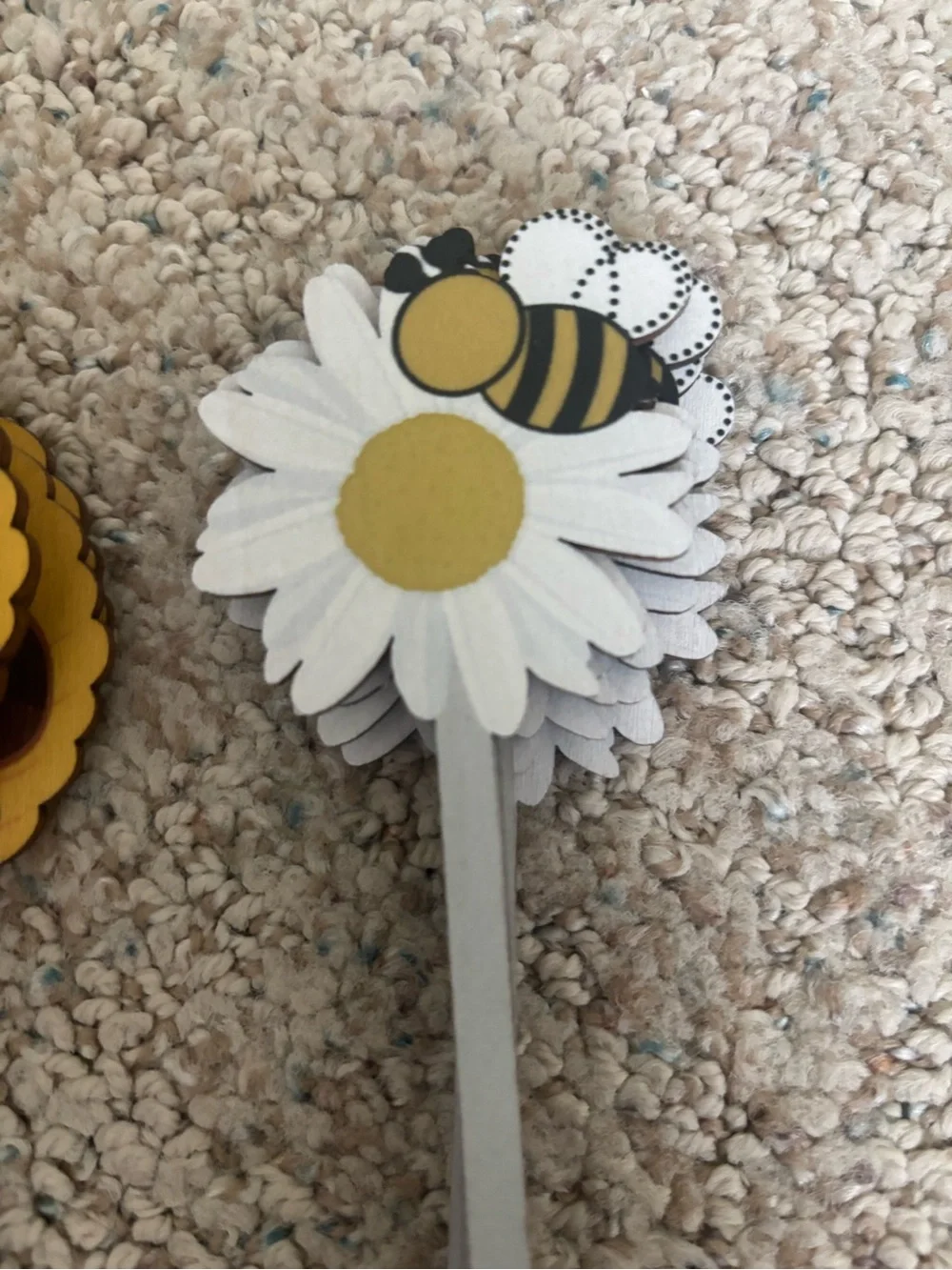 Bee Theme Wooden Party Picks